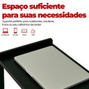 Ver imagem 2 de Mesa de Canto Itália Suporte Lateral Sofá com Base Clássica Curva Preto - Arkell