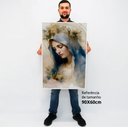 Ver imagem 2 de Quadro Decorativo Nossa Senhora Das Graças em Moldura Caixa Tacolado Moldura Caixa 3cm Madeira sem V