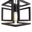 Ver imagem 6 de Kit 2 Pendente Infinity Poptem Cubo Aluminio Preto Luminária Lustre 20cm Sala