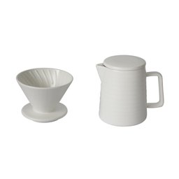 Bule Suporte para Filtro e Tampa Cerâmica Cinza 600ml Wolff - 2