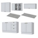 Ver imagem 3 de Cozinha Completa Americana 7 Peças Branco - Móveis Henn