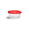 Pote Redondo Pop Vermelho com Trava 1300 Ml Niquelart - 1
