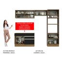 Ver imagem 6 de Armário de Cozinha Completa 270cm Rustic/Preto Glamy Madesa 12