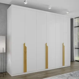 Guarda Roupa Casal 6 Portas Quartzo CabeCasa MadeiraOriginals - 1