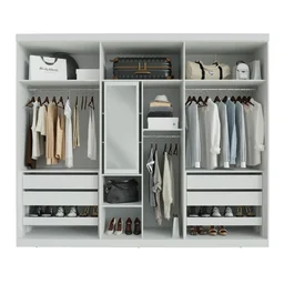 Guarda Roupa Casal 6 Portas Quartzo CabeCasa MadeiraOriginals - 7