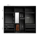Ver imagem 4 de Guarda Roupa Casal 6 Portas Quartzo CabeCasa MadeiraOriginals