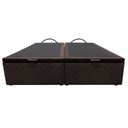 Ver imagem 6 de Base Box Baú para Cama Casal Queen 158x198cm Bipartido Liz S05 Suede Bordado Marrom - Mpozenato