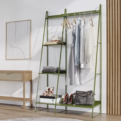 Arara de Roupas em Aço Begônia CabeCasa MadeiraOriginals