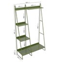 Ver imagem 3 de Arara de Roupas em Aço Begônia CabeCasa MadeiraOriginals