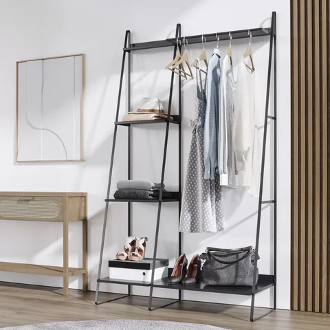 Arara de Roupas em Aço Begônia CabeCasa MadeiraOriginals