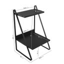 Ver imagem 3 de Mesa de Cabeceira Nicho em Aço Begônia CabeCasa MadeiraOriginals Preto