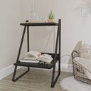 Ver imagem 1 de Mesa de Cabeceira Nicho em Aço Begônia CabeCasa MadeiraOriginals Preto