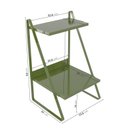 Ver imagem 3 de Mesa de Cabeceira Nicho em Aço Begônia CabeCasa MadeiraOriginals Verde
