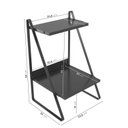 Ver imagem 3 de Mesa de Cabeceira Nicho em Aço Begônia CabeCasa MadeiraOriginals Preto