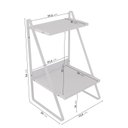 Ver imagem 3 de Mesa de Cabeceira Nicho em Aço Begônia CabeCasa MadeiraOriginals Branco