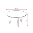 Ver mais imagens de Conjunto 3 Mesas Apoio Lateral e Centro Patrimar Luna Cumarú