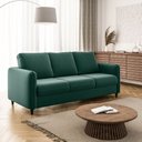 Ver imagem 1 de Sofá 3 Lugares Veludo Verde Orquídea 195cm CabeCasa MadeiraOriginals