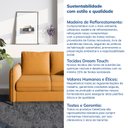 Ver imagem 7 de Sofá 3 Lugares em Veludo Orquídea CabeCasa MadeiraOriginals