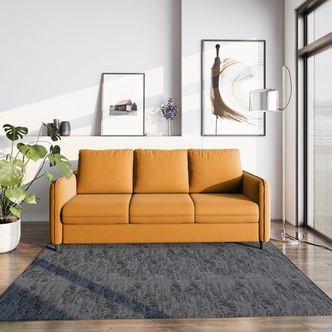 Sofá 3 Lugares em Veludo Orquídea CabeCasa MadeiraOriginals