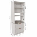 Ver imagem 4 de Torre para Microondas Planejada Arizona CabeCasa MadeiraOriginals Branco