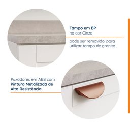 Balcão 2 Portas 80cm Arizona CabeCasa MadeiraMadeira - 6