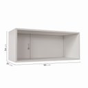 Ver imagem 5 de Armário Aéreo Planejado Porta Basculante 90cm Arizona CabeCasa MadeiraOriginals Branco