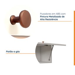 Armário Aéreo Porta Basculante 90cm Arizona CabeCasa MadeiraMadeira - 6