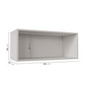 Ver imagem 4 de Armário Aéreo Porta Basculante 80cm Arizona CabeCasa MadeiraOriginals