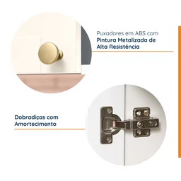Armário Aéreo 3 Portas 120cm Arizona CabeCasa MadeiraMadeira - 6