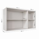 Ver imagem 5 de Armário Aéreo Planejado 3 Portas 120cm Arizona CabeCasa MadeiraOriginals