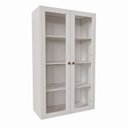 Ver imagem 3 de Armário Aéreo Planejado 2 Portas 135cm com Porta de Vidro Arizona CabeCasa MadeiraOriginals Branco