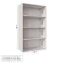 Ver imagem 4 de Armário Aéreo 2 Portas 135cm com Porta de Vidro Arizona CabeCasa MadeiraOriginals