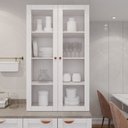 Ver imagem 2 de Armário Aéreo 2 Portas 135cm com Porta de Vidro Arizona CabeCasa MadeiraOriginals