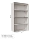 Ver imagem 4 de Armário Aéreo Planejado 2 Portas 135cm com Porta de Vidro Arizona CabeCasa MadeiraOriginals Branco