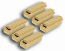 Ver imagem 2 de CONJ 6 Apagador com depósito Porta Giz Pinus Natural 18x7x5,5CM - R2815 Souza