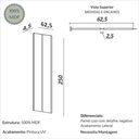 Ver imagem 3 de Painel Decorativo Liso 62,5cm para Parede em MDF Freijó Dalla Costa