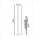 Ver imagem 4 de Painel Decorativo Liso 62,5cm para Parede em MDF Freijó Dalla Costa