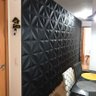 Kit 20 Placas 3d Autoadesiva Revestimento Parede 25x25 Preta - 7