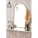 Ver imagem 2 de Espelho Decorativo Oval Janela Base Reta com Moldura Metal Dourado 100 X 50 Cm