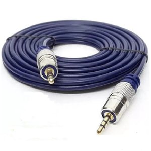 Cabo P2 + P2 St Metal Profissional - Cabo Azul- 2m Tebera