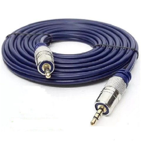 Cabo P2 + P2 St Metal Profissional - Cabo Azul- 2m Tebera