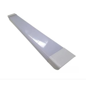 Luminária Linear 120cm Led 80w Sobrepor Fit Retangular Branco Frio 6500k Bivolt