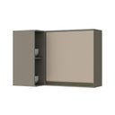 Ver imagem 1 de Armário Aéreo Cozinha Modulado Canto Reto Connect 1 Porta Duna/Cristal - Henn