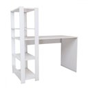 Ver mais imagens de Mesa Escrivaninha Home Office 3 Prateleiras Branco - Panorama Móveis