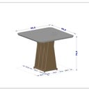 Ver imagem 3 de Mesa para Sala de Jantar 4 Lugares Orquestra Marrom/Carvalho/Fendi