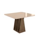 Ver imagem 2 de Mesa para Sala de Jantar 4 Lugares Orquestra Marrom/Carvalho/Fendi