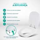 Ver imagem 3 de Tampa de Vaso Sanitário Sabatini Decorado Palha para Icasa