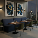 Ver imagem 2 de Sofá Booth Roma 1,20m Restaurante Lanchonete:azul