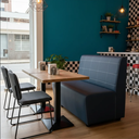 Ver imagem 3 de Sofá Booth Roma 1,20m Restaurante Lanchonete:azul