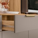 Ver imagem 5 de Armario Cozinha Compacta Tropical 160cm 7 Portas e 2 Gavetas Freijo/fendy/ripado